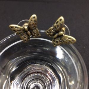 2/10 New Goldtone Baby Butterflies